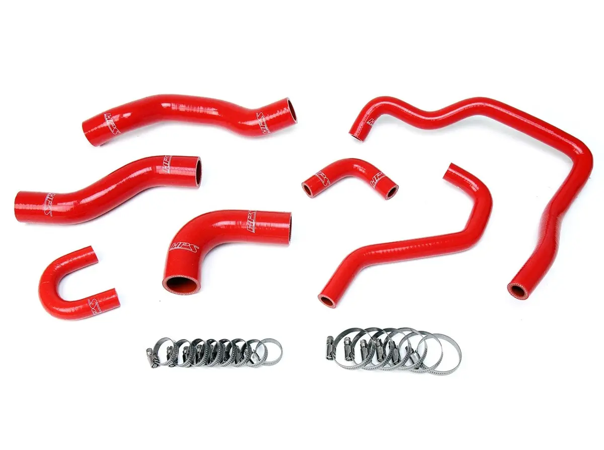Hps Red 3-Ply Silicone Radiator/Heater Coolant Hose Kit For 89-95 Toyota 4Runner/Pickup 22Re Nt Lhd 1