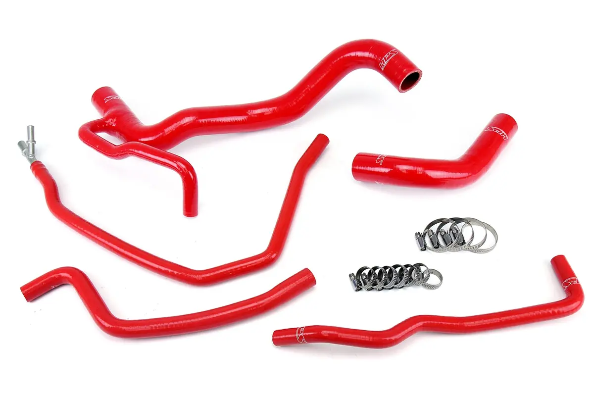 Hps Red 3-Ply Silicone Radiator With Bypass Coolant Hose Kit For 11-15 Scion Tc 1