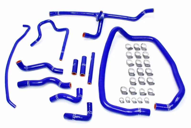Hps Blue 3-Ply Silicone Heater Coolant Hose Kit For 96-99 Bmw E36 M3 Lhd 1