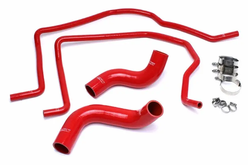 Hps Red 3-Ply Silicone Radiator/Heater Coolant Hose Kit For 04-06 Dodge Ram 1500 Srt-10 8.3L V10 1