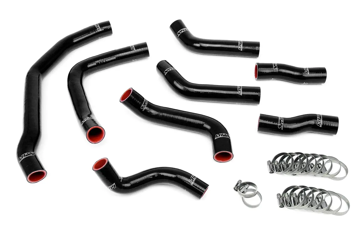 Hps Black 3-Ply Silicone Radiator Coolant Hose 8Pc Kit For 90-99 Toyota Mr2 3Sgte Turbo 1