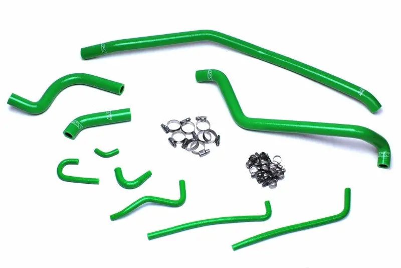 Hps Green 3-Ply Silicone Radiator Coolant Hose Kit For 04-09 Kawasaki Kfx700 1