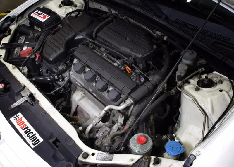 Hps Black 3-Ply Silicone Radiator Coolant Hose Kit For 01-05 Honda Civic 1.7L Manual Trans 2