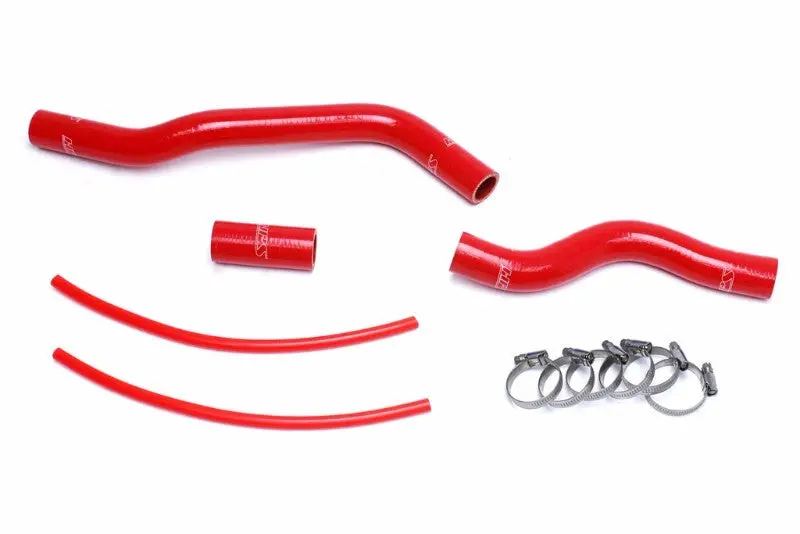 Hps Red 3-Ply Silicone Radiator Coolant Hose Kit For 01-05 Honda Civic 1.7L Manual Trans 1
