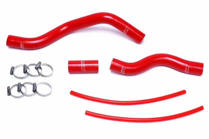 Hps Red 3-Ply Silicone Radiator Coolant Hose Kit For 01-05 Honda Civic 1.7L Automatic Trans 1