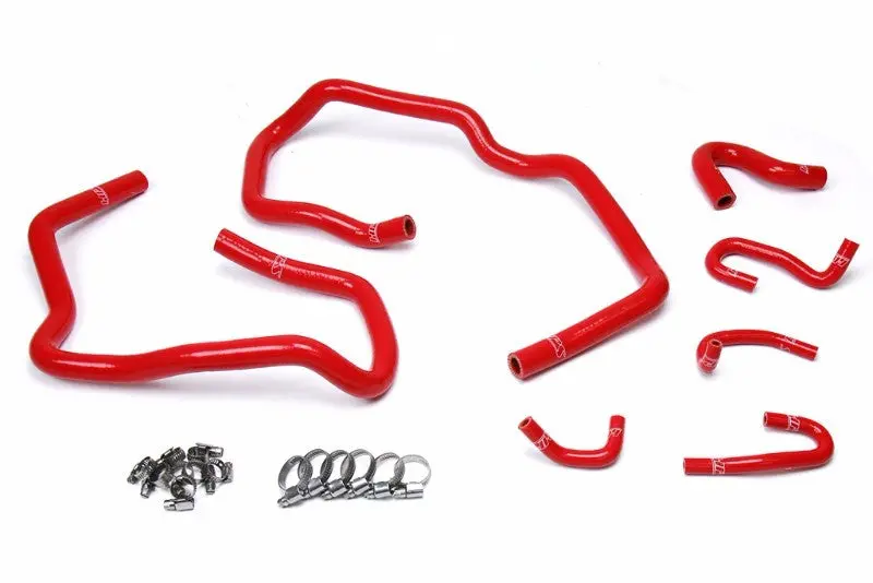 Hps Red 3-Ply Silicone Heater Coolant Hose Kit For 10-14 Toyota Fj Cruiser 4.0L V6 1