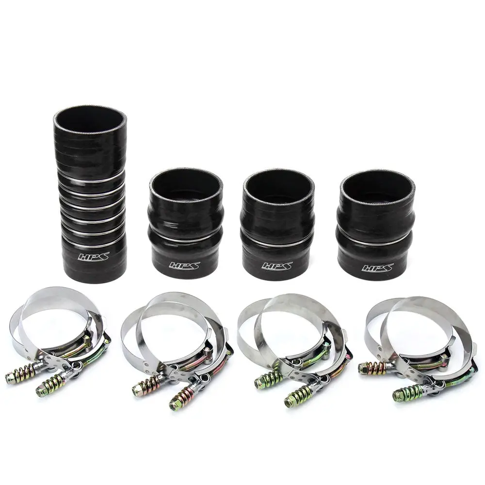 Hps Black 4-Ply Silicone Intercooler Hose Kit For 03-07 Dodge Ram 2500 / 3500 5.9L Cummins / 05-07 Ram 4000 1