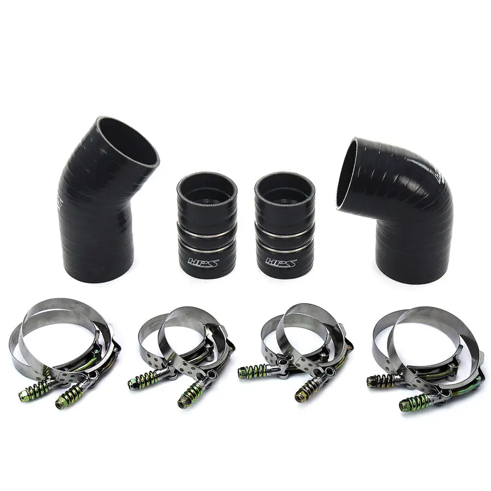 Hps Black 4-Ply Silicone Intercooler Hose Kit For 04-05 Chevy Silverado / Gmc Sierra 2500Hd 6.6L Duramax Lly 1