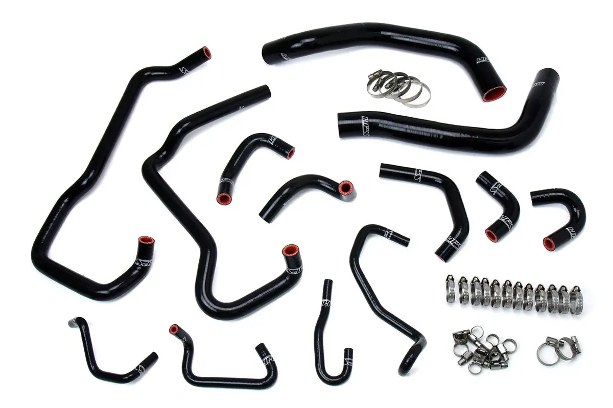 Hps Black 3-Ply Silicone Radiator, Heater And Ancillary Coolant Hose Kit For 16-23 Toyota Tacoma 3.5L V6 1