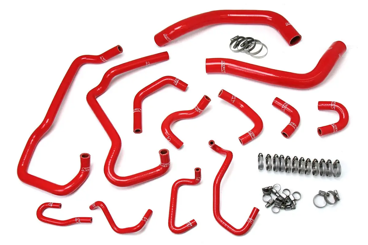 Hps Red 3-Ply Silicone Radiator, Heater And Ancillary Coolant Hose Kit For 16-23 Toyota Tacoma 3.5L V6 1