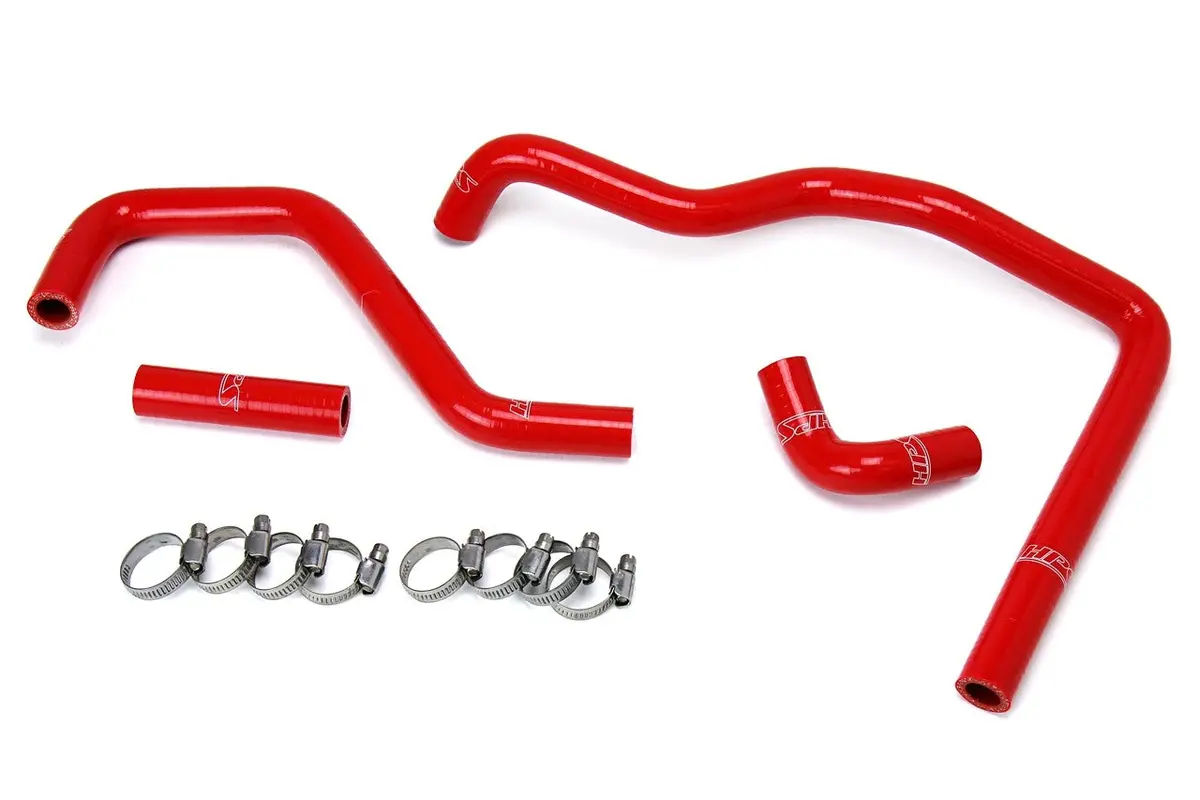 Hps Red 3-Ply Silicone Heater Coolant Hose Kit For 84-88 Toyota 4Runner Pickup 22Re Non Turbo Efi 1
