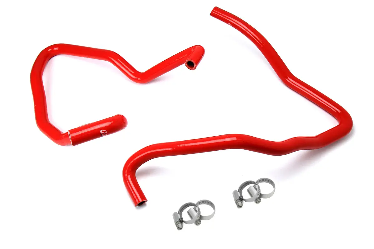Hps Red 3-Ply Silicone Heater Coolant Hose Kit For 03-06 Jeep Wrangler Tj Se 2.4L Lhd 1
