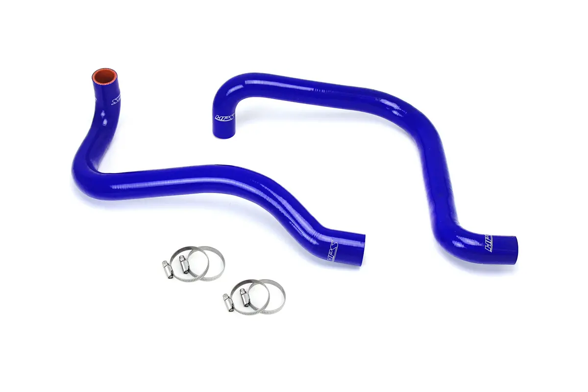 Hps Blue 3-Ply Silicone Radiator Coolant Hose Kit For 03-06 Jeep Wrangler Tj Se 2.4L Lhd 1