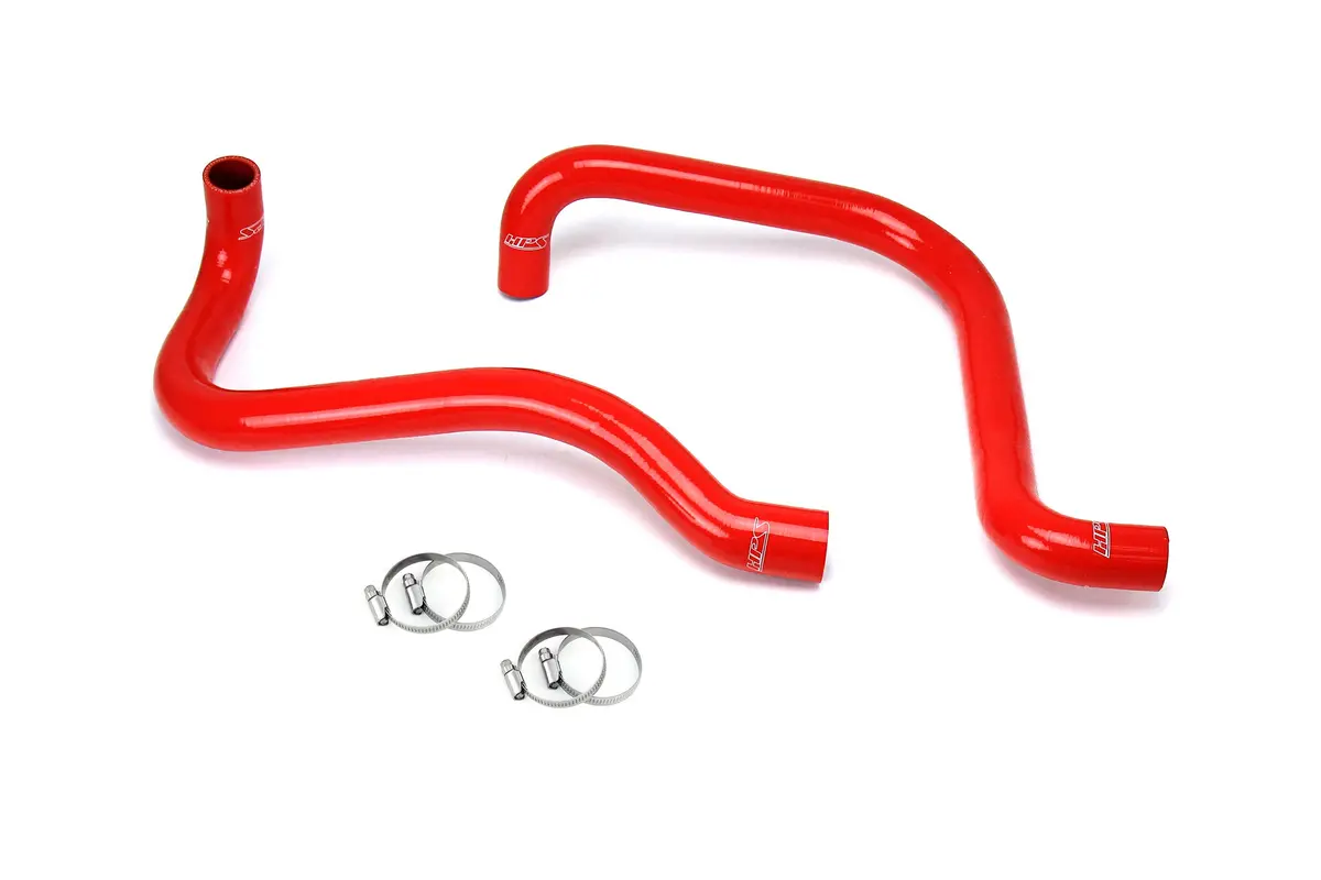 Hps Red 3-Ply Silicone Radiator Coolant Hose Kit For 03-06 Jeep Wrangler Tj Se 2.4L Lhd 1