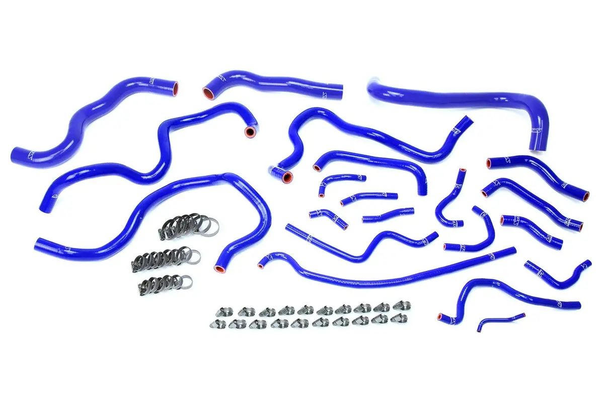 Hps Blue 3-Ply Silicone Radiator & Heater Hose Kit For 16-20 Honda Civic 1.5L Turbo 1