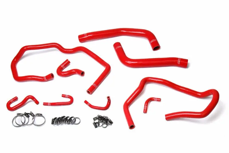 Hps Red 3-Ply Silicone Radiator/Heater Coolant Hose Kit For Toyota 10-14 Fj Cruiser 4.0L V6 1