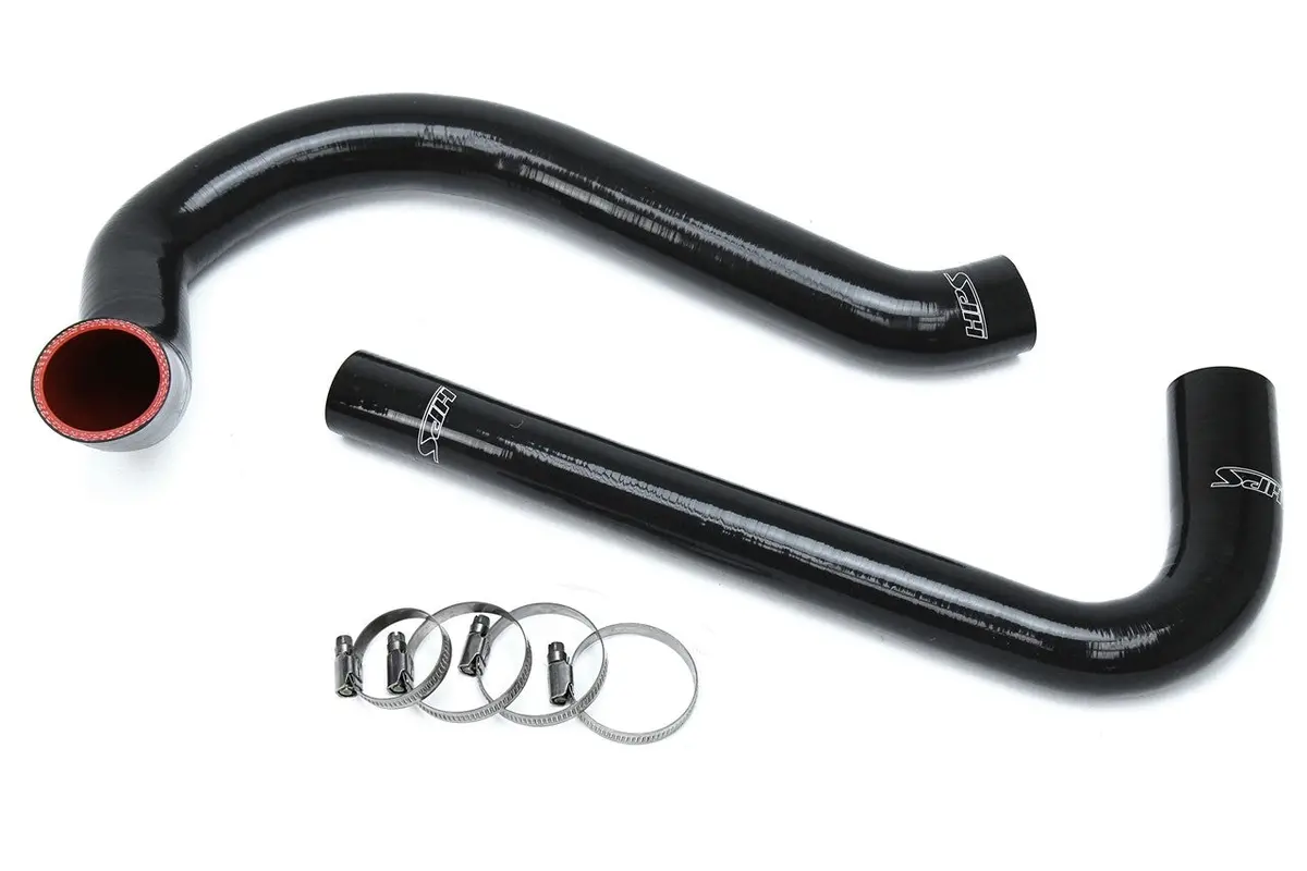 Hps Black 3-Ply Silicone Radiator Coolant Hose Kit For 87-95 Jeep Wrangler Yj 2.5L 1