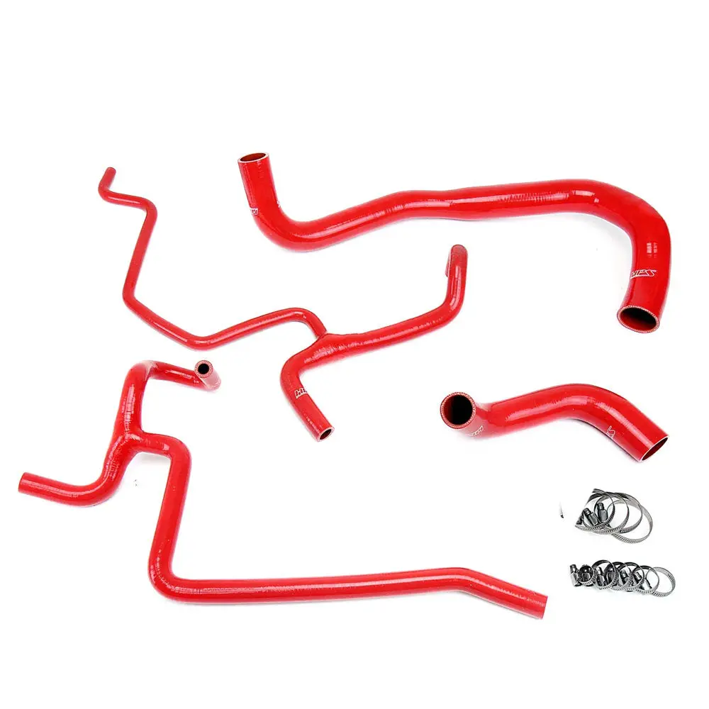 Hps Red 3-Ply Silicone Radiator/Heater Coolant Hose Kit For 11-20 300/Challenger/Charger 5.7L V8 1