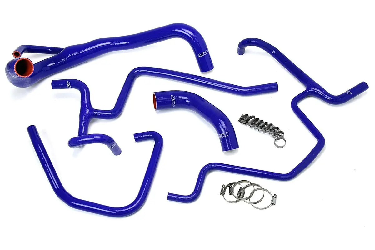Hps Blue 3-Ply Silicone Radiator/Heater Coolant Hose Kit For 11-20 Dodge Charger 5.7L V8 Pursuit 1