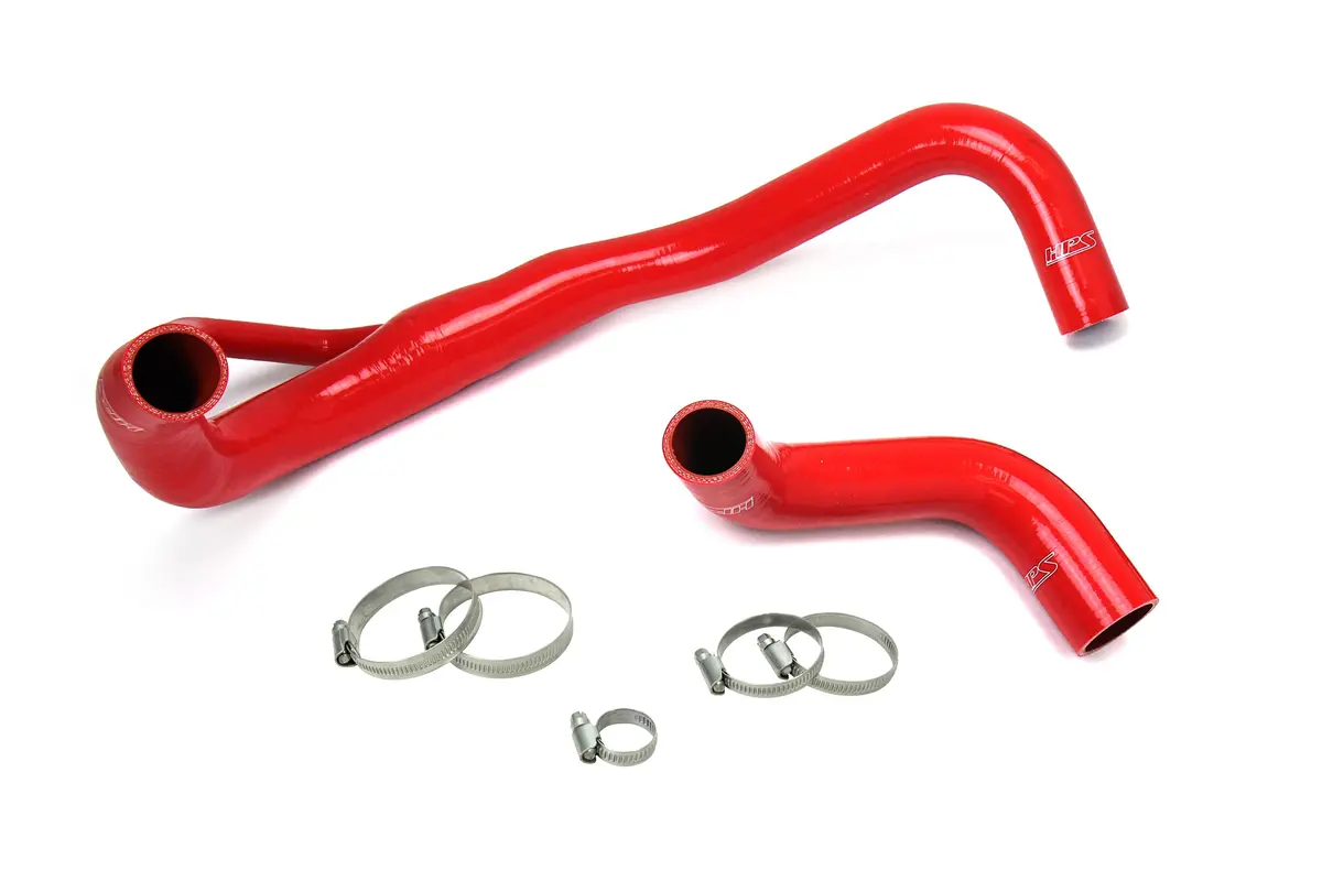 Hps Red 3-Ply Silicone Radiator Coolant Hose Kit For 11-20 Dodge Charger 5.7L V8 Pursuit 1