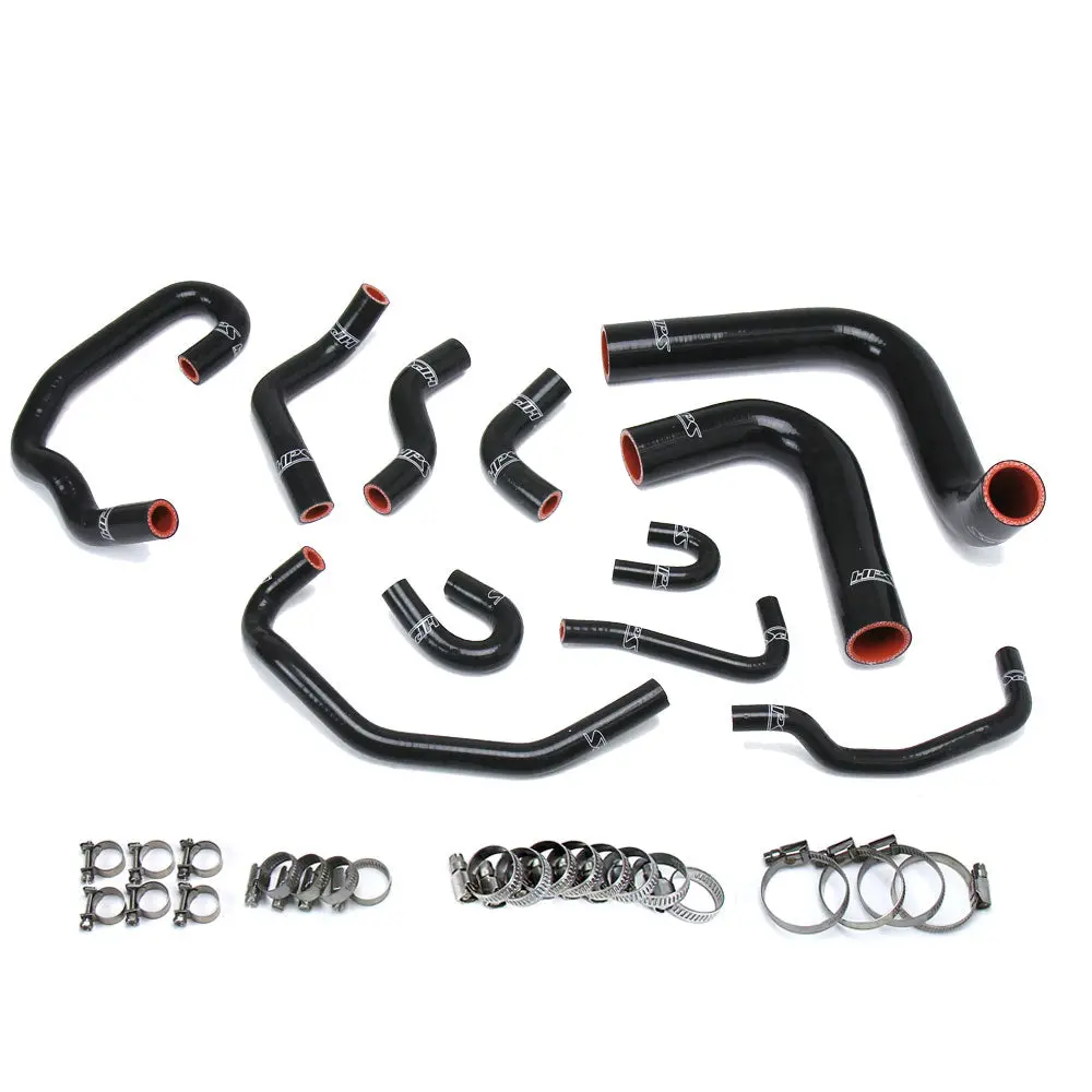 Hps Black 3-Ply Silicone Radiator/Heater Coolant Hose Kit For 93-95 Toyota 4Runner/Pickup 3.0L V6 Lhd 1