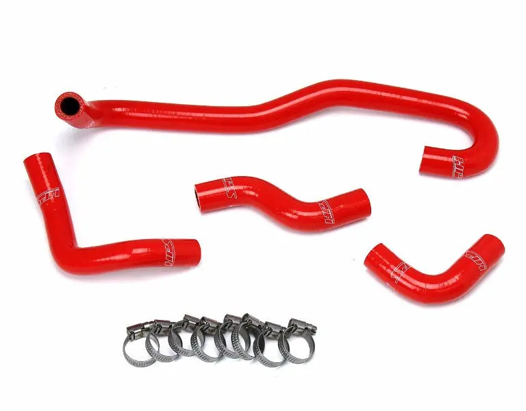 Hps Red 3-Ply Silicone Heater Coolant Hose Kit For 89-92 Toyota 4Runner / Pickup 3.0L V6 Lhd 1