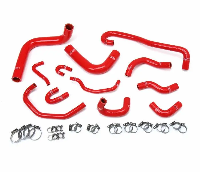 Hps Red 3-Ply Silicone Radiator/Heater Coolant Hose Kit For 89-92 Toyota 4Runner/Pickup 3.0L V6 Lhd 1
