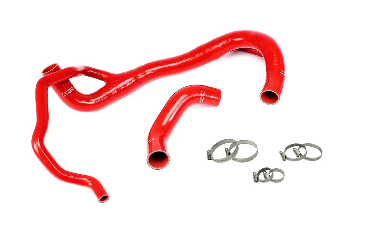 Hps Red 3-Ply Silicone Radiator Coolant Hose Kit For 15-23 Dodge Challenger / Charger 6.4L V8 1