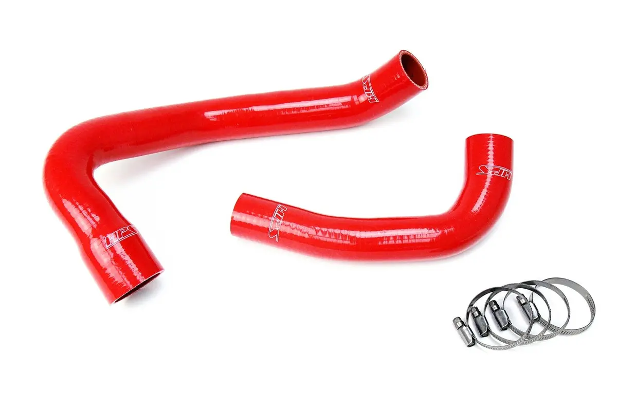 Hps Red 3-Ply Silicone Radiator Coolant Hose Kit For 97-06 Jeep Wrangler 4.0L (Tj 2Nd Gen) 1