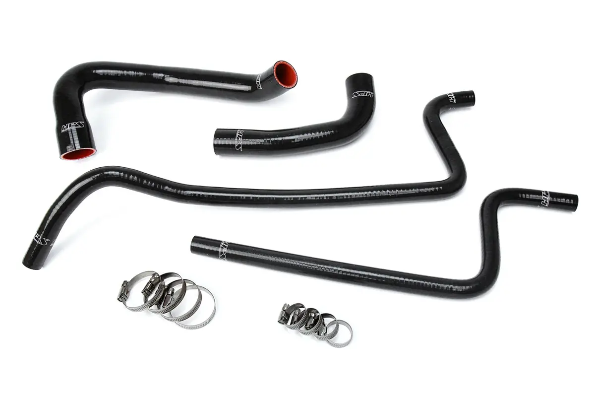 Hps Black 3-Ply Silicone Radiator/Heater Coolant Hose Kit For 97-01 Jeep Wrangler Tj 4.0L Lhd 1