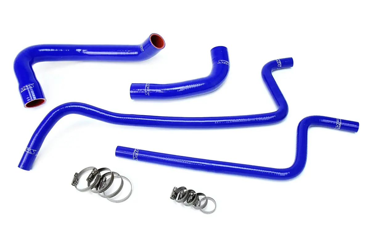 Hps Blue 3-Ply Silicone Radiator/Heater Coolant Hose Kit For 97-01 Jeep Wrangler Tj 4.0L Lhd 1
