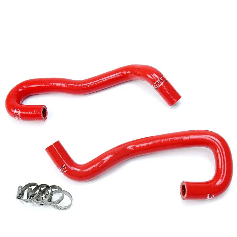 Hps Red 3-Ply Silicone Heater Coolant Hose Kit For 07-10 Toyota Tundra 4.0L V6 1