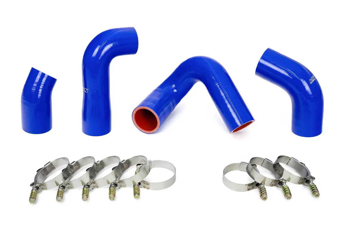 Hps Blue Silicone Transmission Oil Cooler Hose Kit  For 07-10 Mack Leu612 Replace Oe# 20934539, 21548313, 21794132, 21794129 1