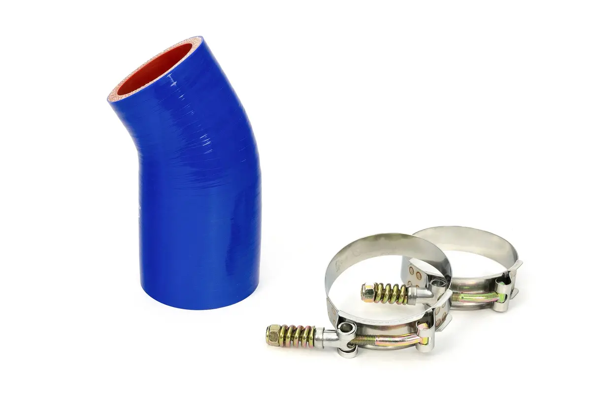 Hps Blue Silicone Transmission Oil Cooler Hose Kit  For 10-15 Mack Mru613 / Volvo Mack Mp7 Engine Replace Oe# 22883170 1