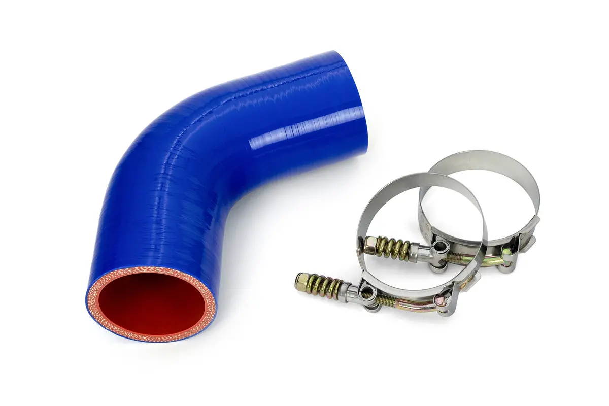 Hps Blue Silicone Transmission Oil Cooler Hose Kit  For 08-16 Mack Leu / 08-16 Mack Mru / 10-15 Mack Mru613 / Volvo Mack Mp7 Engine Replace Oe# 22891994 1