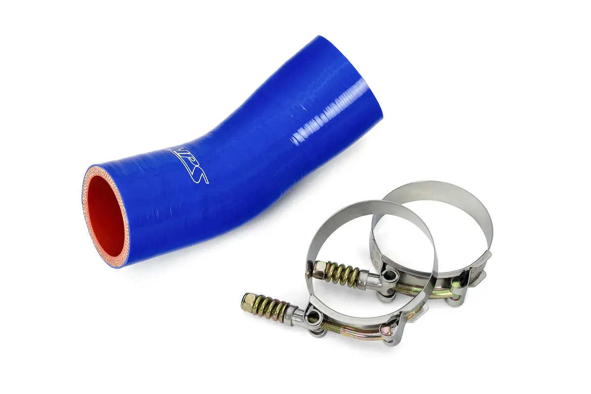 Hps Blue Silicone Transmission Oil Cooler Hose Kit  For 08-16 Mack Leu / 08-16 Mack Mru / 11-15 Mack Leu613 / Volvo Mack Mp7 Engine Replace Oe# 22891976 1