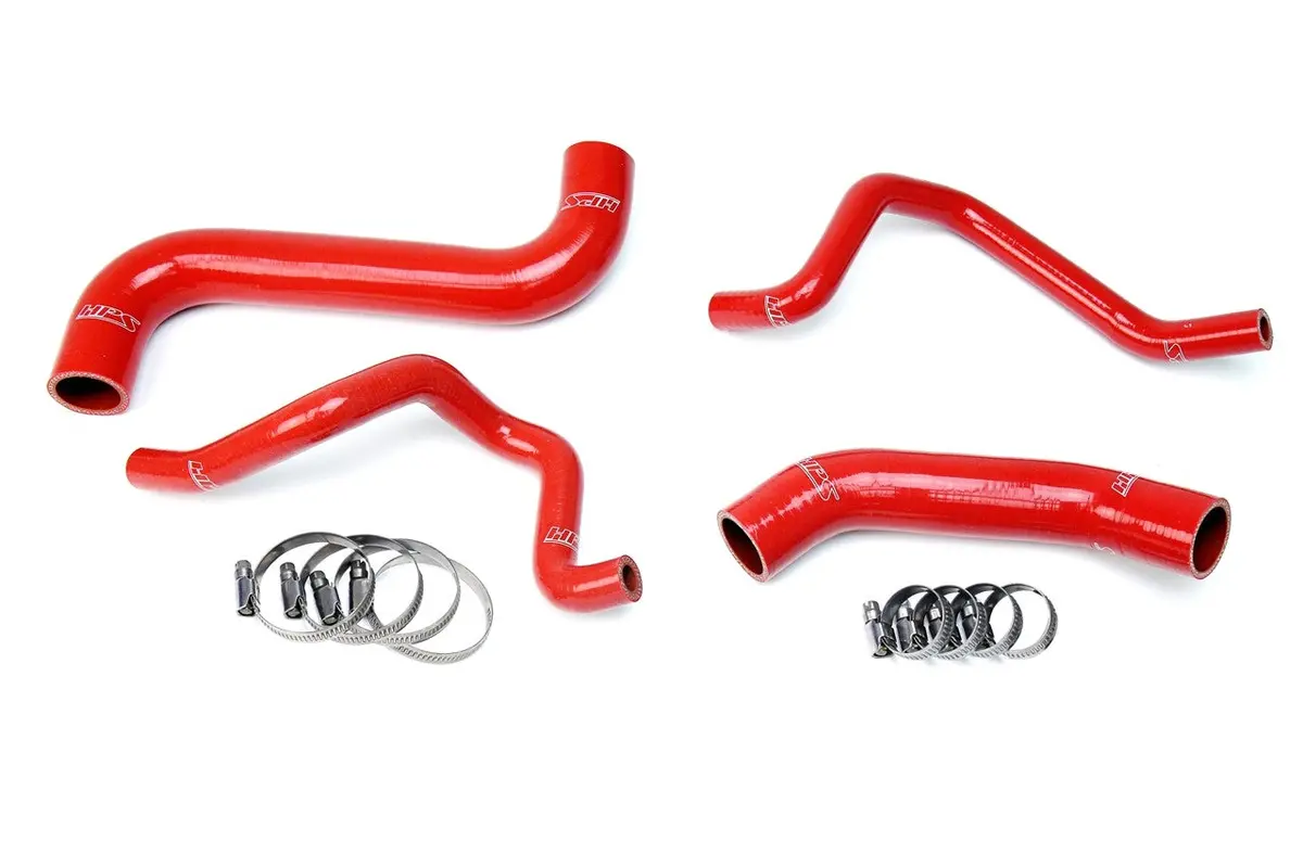 Hps Red 3-Ply Silicone Radiator/Heater Coolant Hose Kit For 04-05 Subaru Impreza 2.5L Non Turbo 1