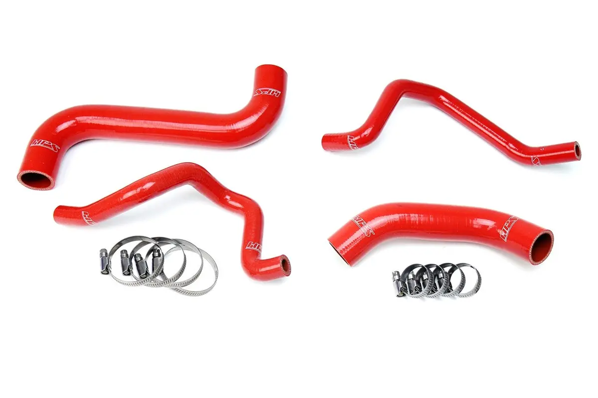 Hps Red 3-Ply Silicone Radiator/Heater Coolant Hose Kit For 06-07 Subaru Impreza 2.5L Non Turbo 1