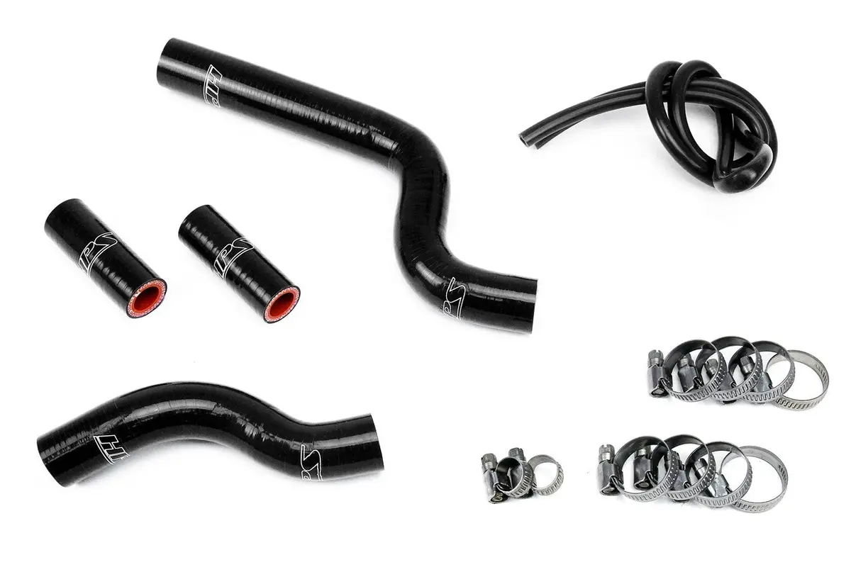 Hps Black 3-Ply Silicone Radiator Coolant Hose Kit For 03-18 Yamaha Yz250 / 16-18 Yz250x 2 Stroke 1