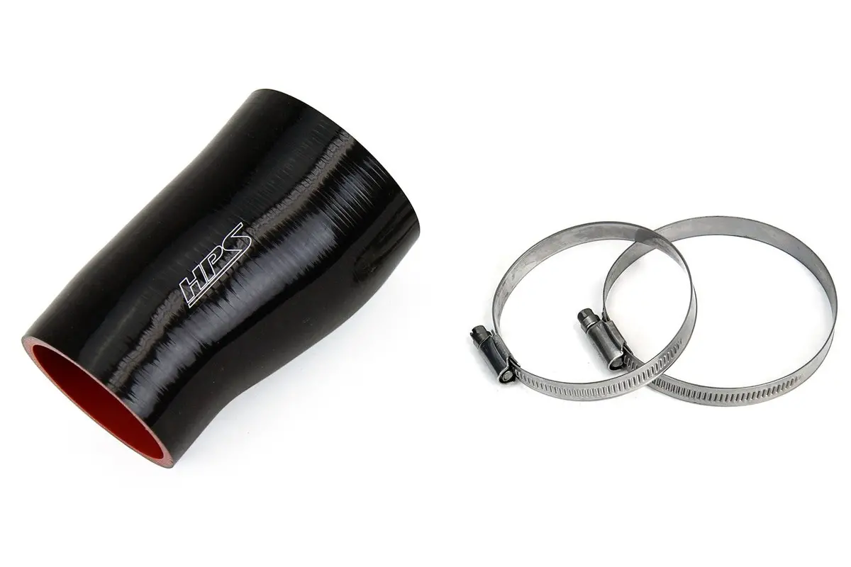 Hps Black Silicone Post Maf Air Intake Hose Kit For 17-21 Civic Type-R 2.0L Turbo 1