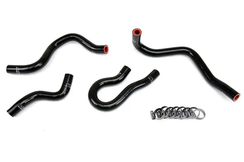 Hps Black 3-Ply Silicone Heater Coolant Hose Kit For 99-00 Honda Civic Si B16 1.6L Dohc 1