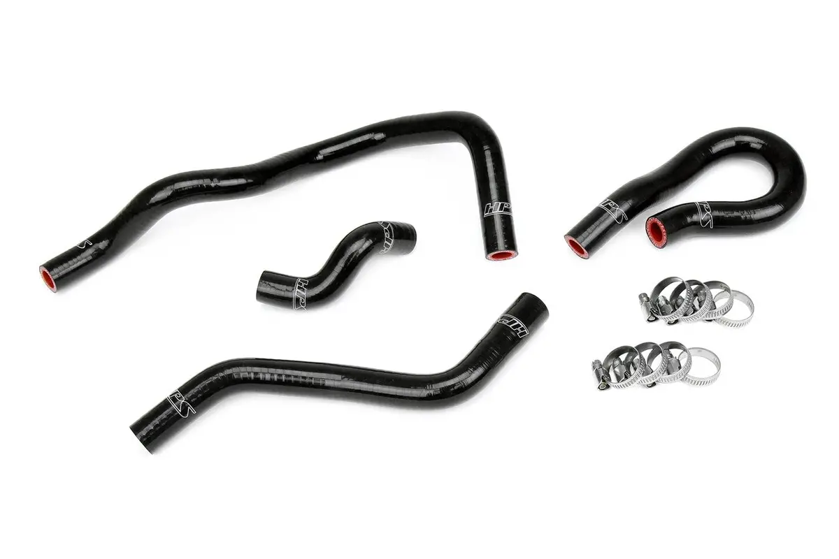Hps Black 3-Ply Silicone Heater Coolant Hose Kit For 96-00 Honda Civic Cx Dx Lx 1.6L D16 Sohc 1
