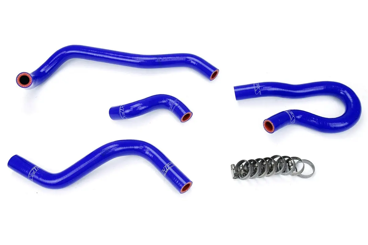 Hps Blue 3-Ply Silicone Heater Coolant Hose Kit For 94-99 Integra 1.8L Non V-Tec / 92-95 Civic 1.5L D15 Sohc / 93-97 Del Sol 1