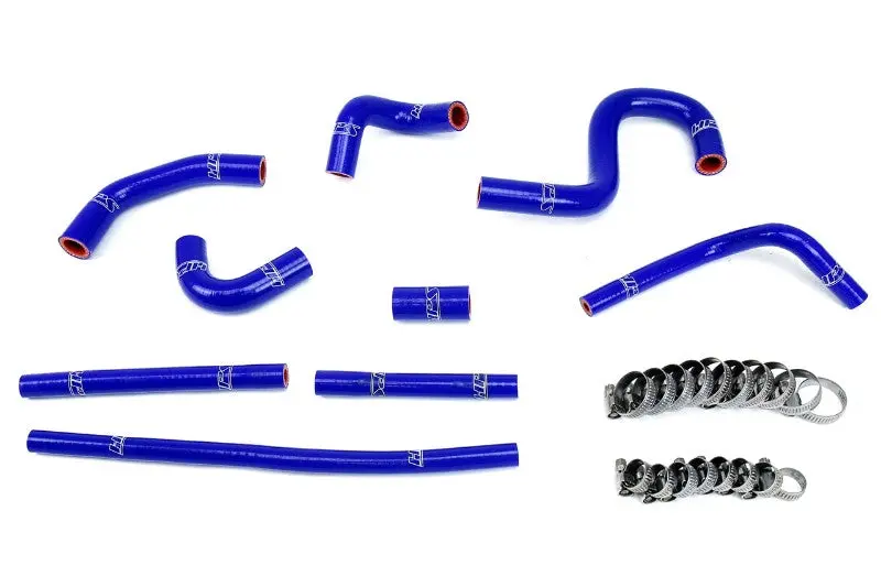 Hps Blue 3-Ply Silicone Heater Coolant Hose Kit For 96-02 Toyota 4Runner 3.4L V6 With Rear Heater 1
