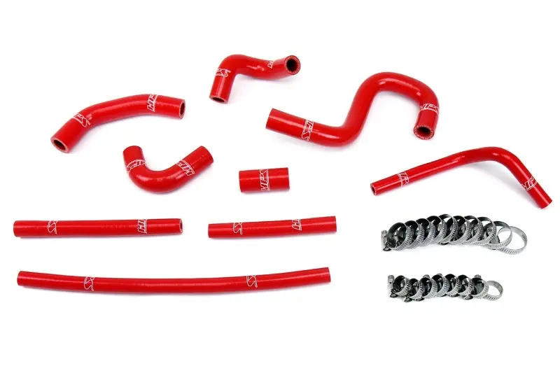 Hps Red 3-Ply Silicone Heater Coolant Hose Kit For 96-02 Toyota 4Runner 3.4L V6 With Rear Heater 1