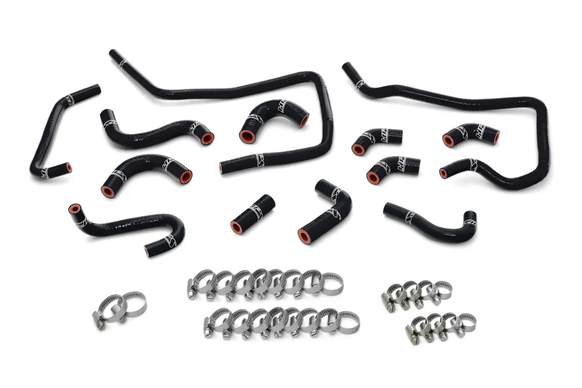 Hps Black 3-Ply Silicone Ancillary Coolant Hose Kit For 02-03 Subaru Impreza Wrx 2.0L Turbo 1