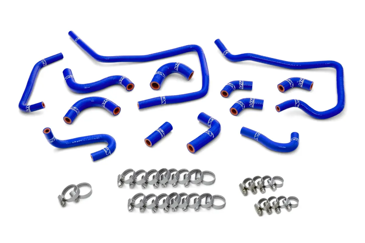 Hps Blue 3-Ply Silicone Ancillary Coolant Hose Kit For 02-03 Subaru Impreza Wrx 2.0L Turbo 1