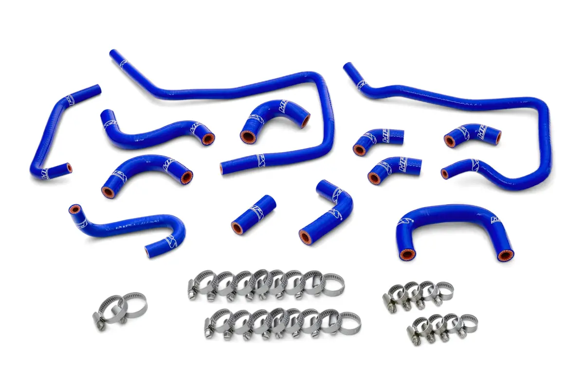 Hps Blue 3-Ply Silicone Ancillary Coolant Hose Kit For 04 Subaru Impreza Wrx 2.0L Turbo 1