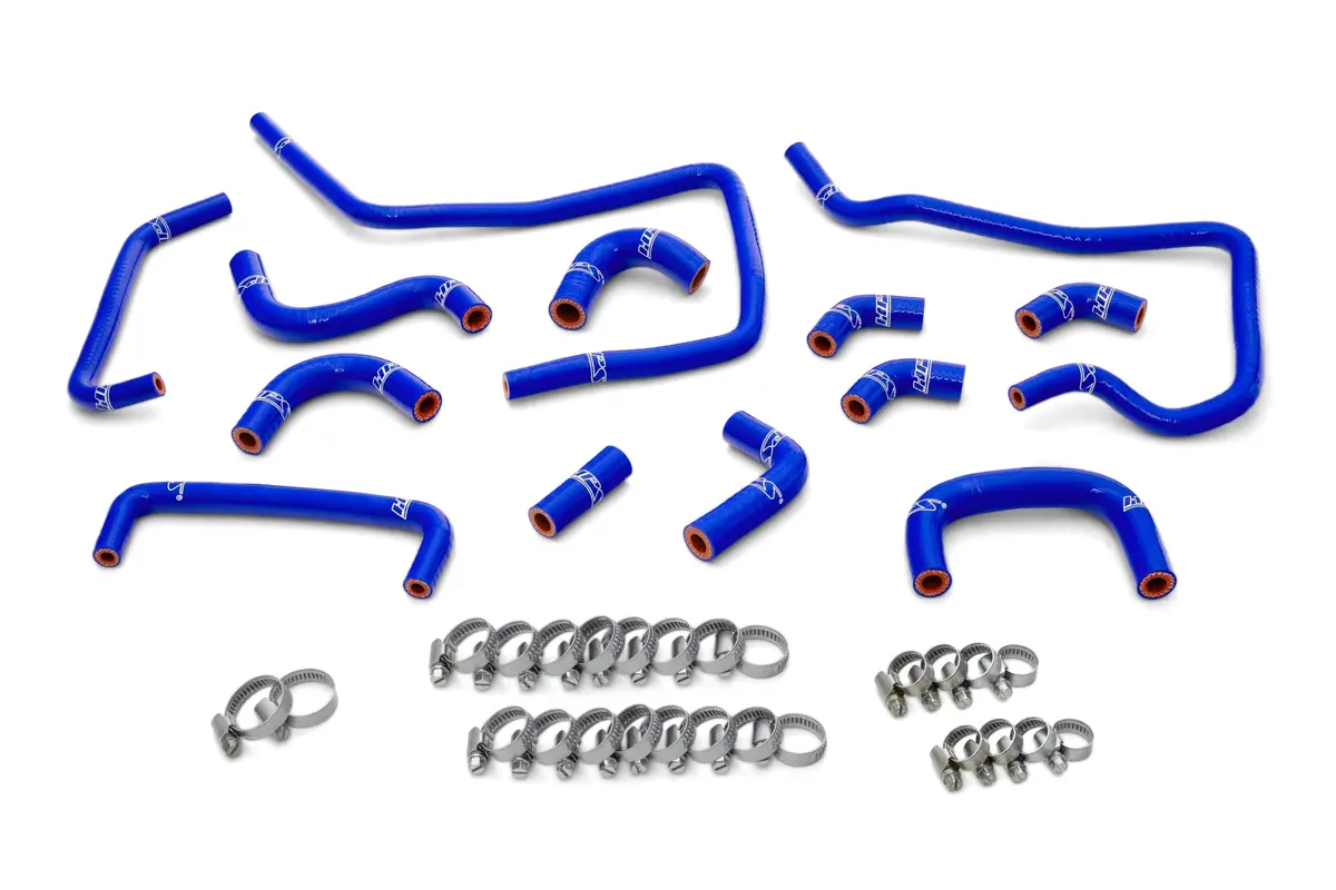 Hps Blue 3-Ply Silicone Ancillary Coolant Hose Kit For 05 Subaru Impreza Wrx & Wrx Sti 2.0T 2.5T Turbo 1