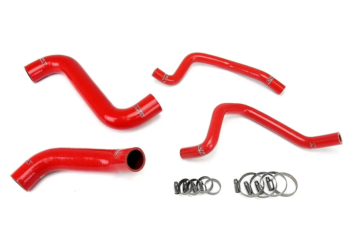 Hps Red 3-Ply Silicone Radiator/Heater Coolant Hose Kit For 02-03 Subaru Impreza Wrx 2.0L Turbo 1